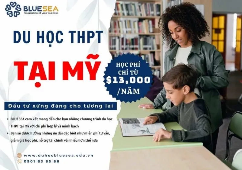 "Chi phí du học THPT Mỹ"