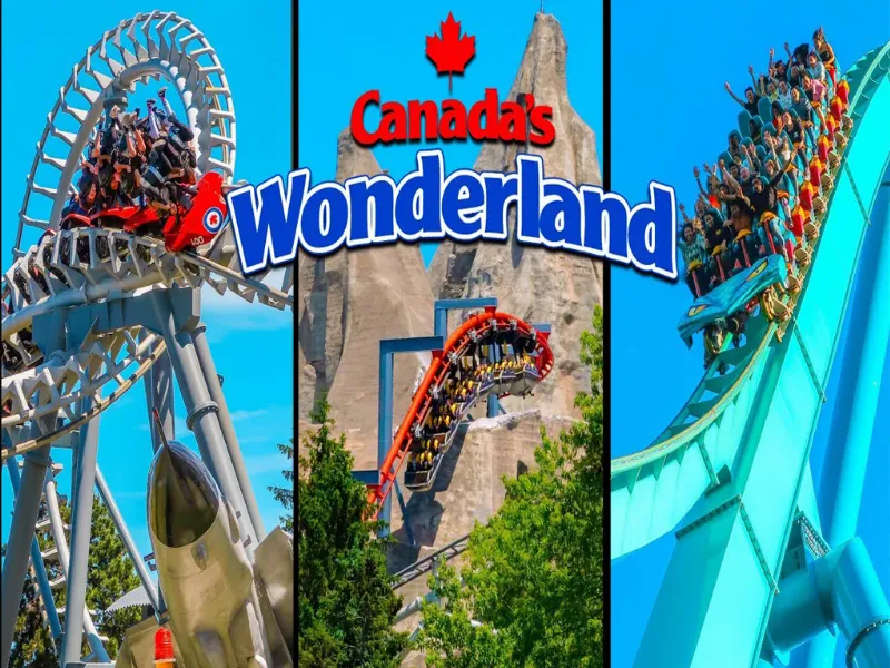 "Công viên giải trí Canada's Wonderland" width=