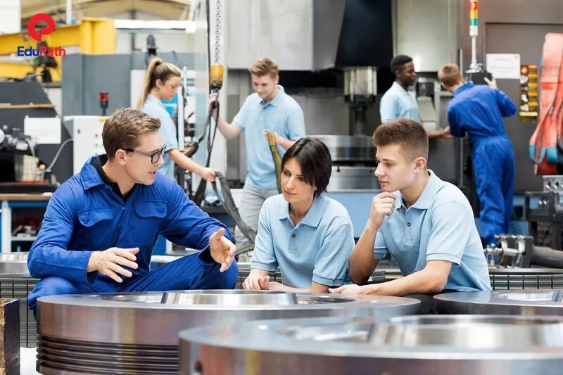 Du học nghề Úc kết hợp vừa lý thuyết vừa thực hành.