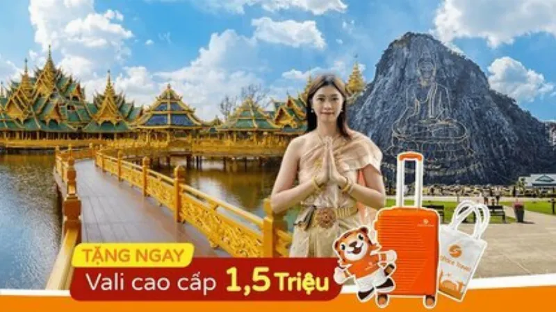 Du Lịch Thái Lan: Hà Nội - Bangkok - Pattaya 5N4Đ (Tặng Buffet Baiyoke Sky)