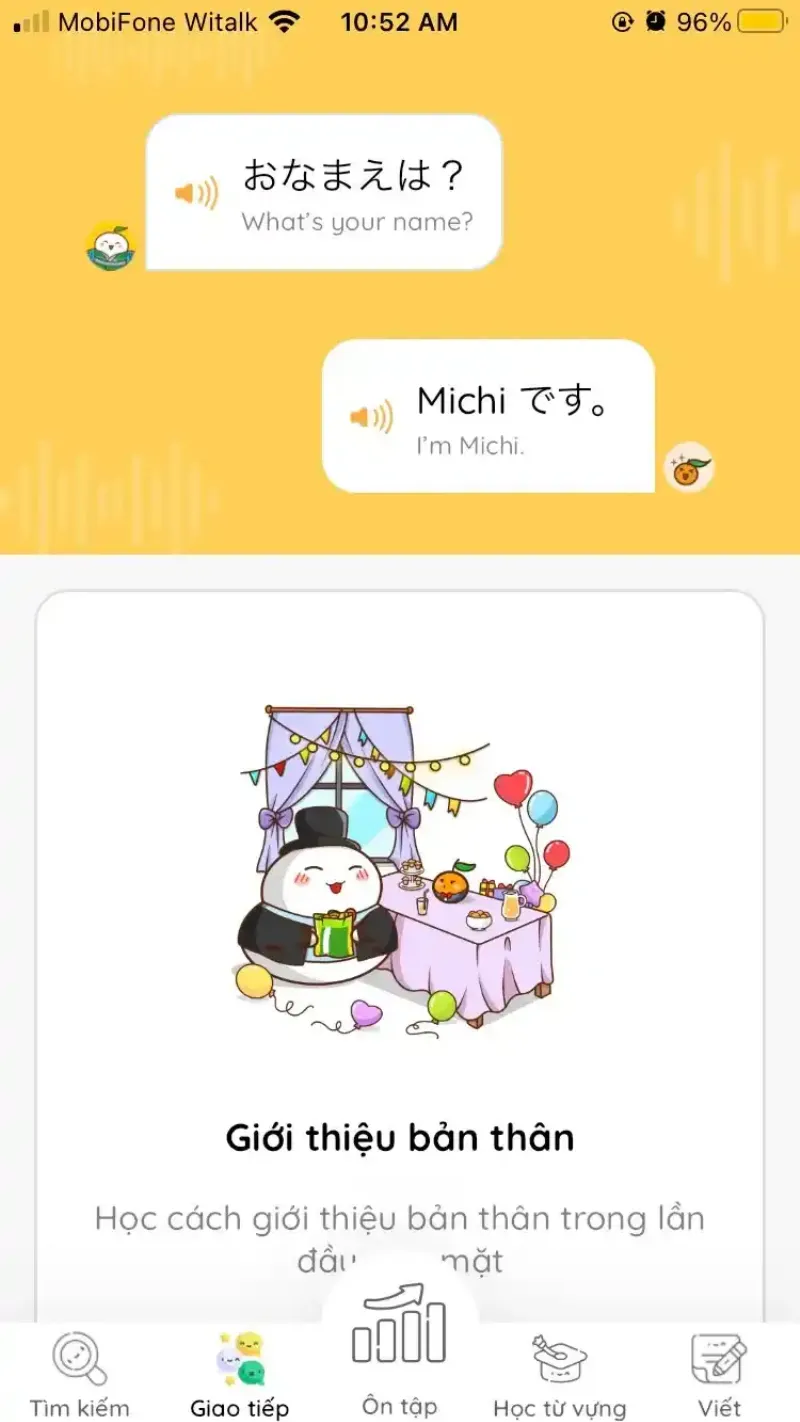 Học qua hội thoại với MochiKanji
