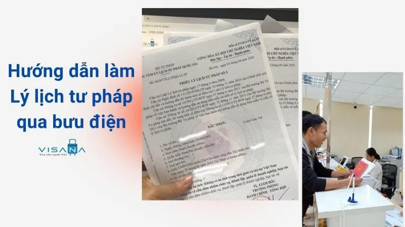 Hướng dẫn làm Lý lịch tư - VISANA pháp qua bưu điện