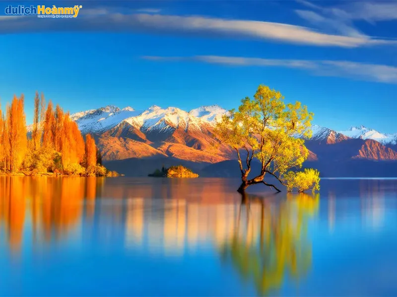 Khung cảnh nên thơ ở hồ Wanaka