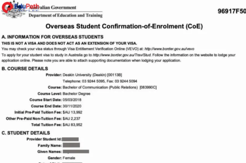 Mẫu Giấy Xác nhận Ghi danh - EduPath