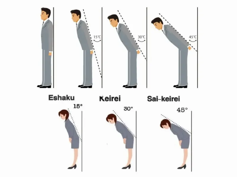 Người Nhật cúi chào thể hiện sự tôn trọng