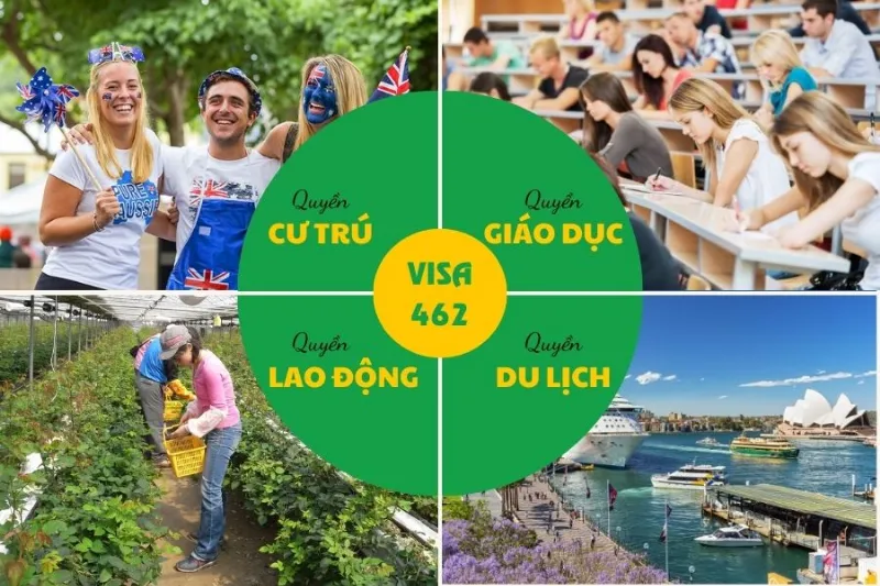 Quyền lợi khi sở hữu visa 462 úc