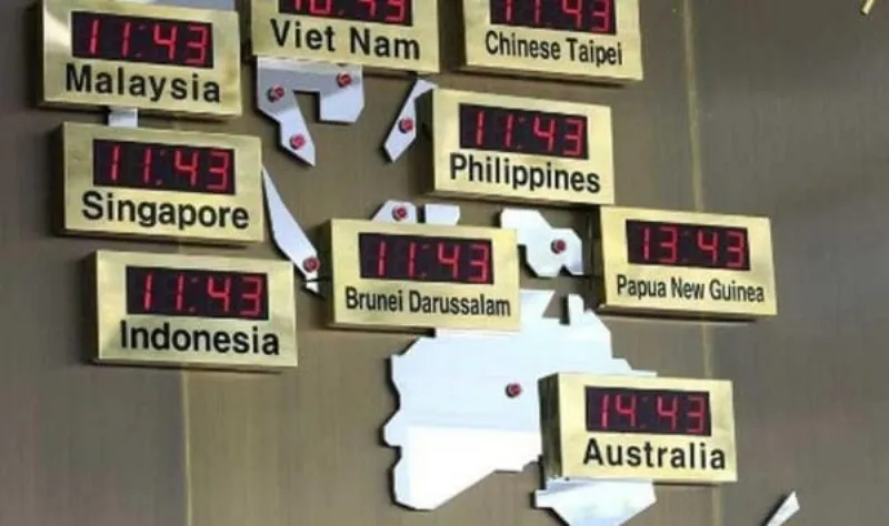sự ch&ecirc;nh lệch m&uacute;i giờ giữa Malaysia với c&aacute;c nước kh&aacute;c