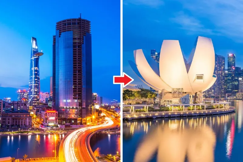 Thời gian bay từ Hồ Chí Minh đến Singapore mất bao lâu?