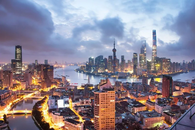 "Thưởng Hải khi trời đêm dần buông xuống"