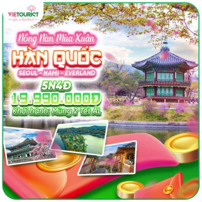 Tour Du Lịch Hàn Quốc 5 Ngày 4 Đêm