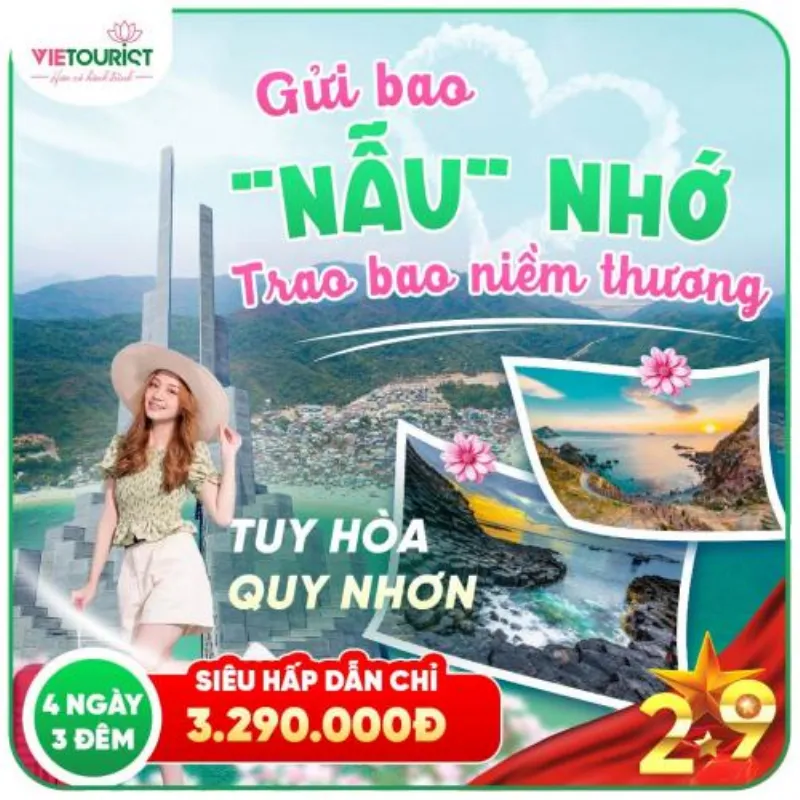 Tour Du Lịch Lễ 2/9: Tuy Hòa - Quy Nhơn 4 Ngày 3 Đêm