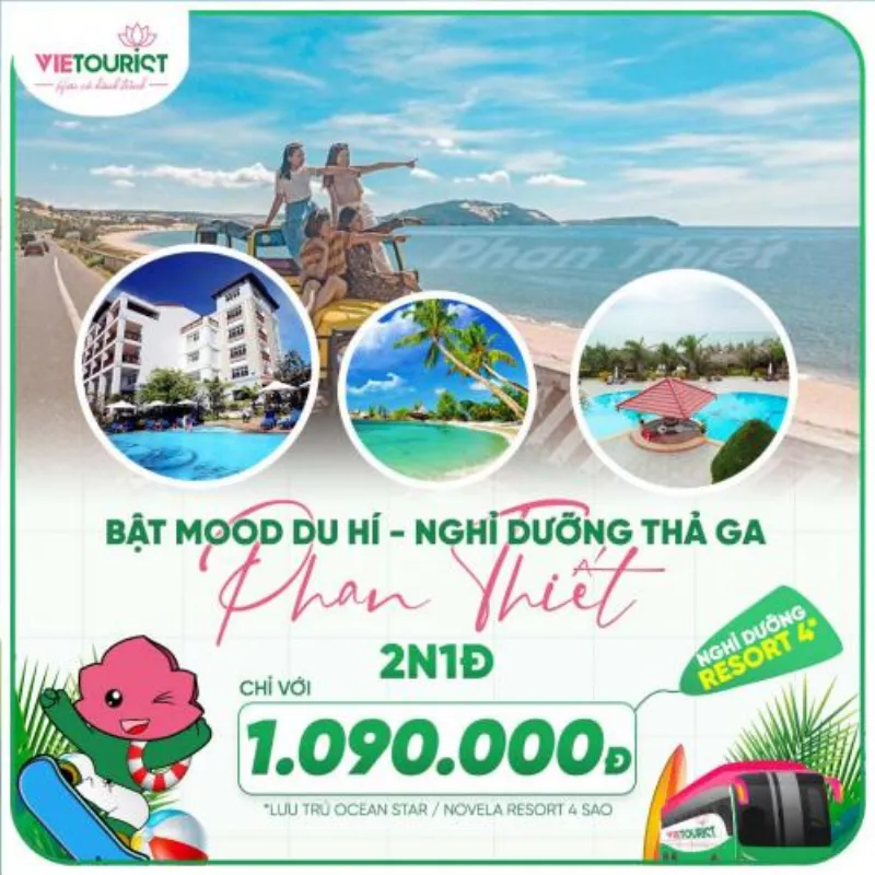 Tour Du Lịch Nghỉ Dưỡng Phan Thiết Tại Resort 4 Sao