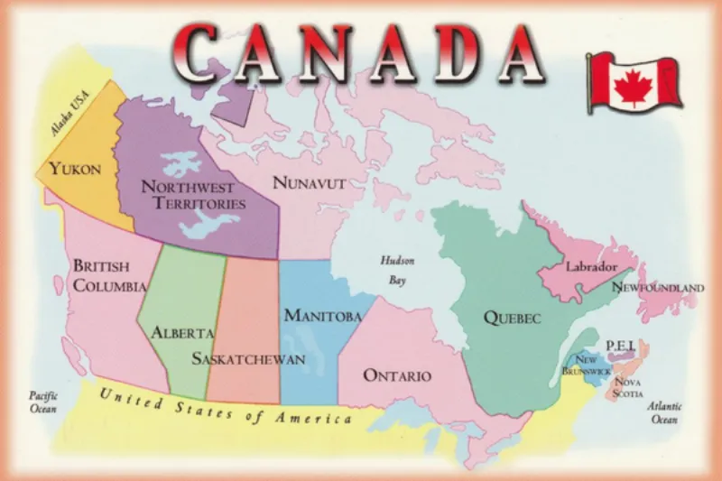 Vị trí địa lý canada
