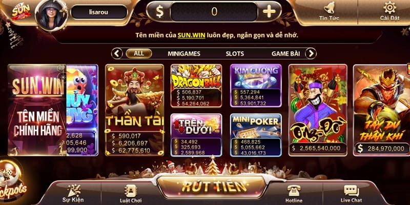 Kho game giải trí phong phú