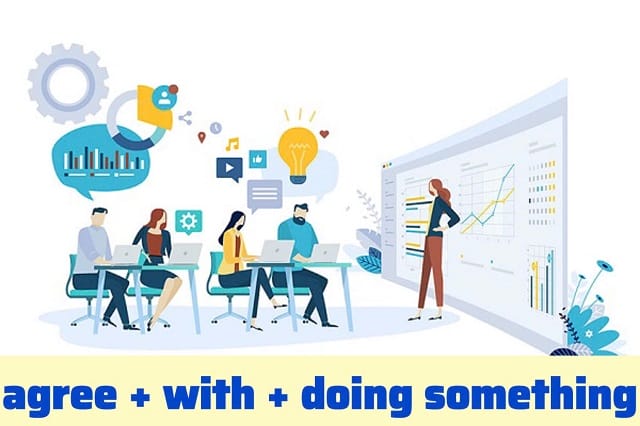 Để thể hiện sự chấp thuận với các đề xuất, bạn nên dùng "agree with"