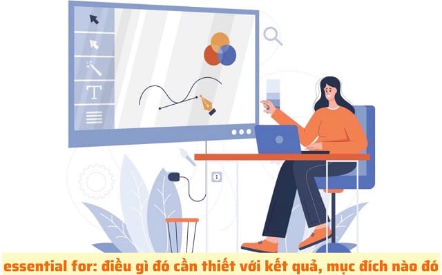 "Essential for" mô tả rõ điều gì đó cần thiết đối với kết quả/ mục đích nào đó "Essential for" mô tả rõ điều gì đó cần thiết đối với kết quả/ mục đích nào đó