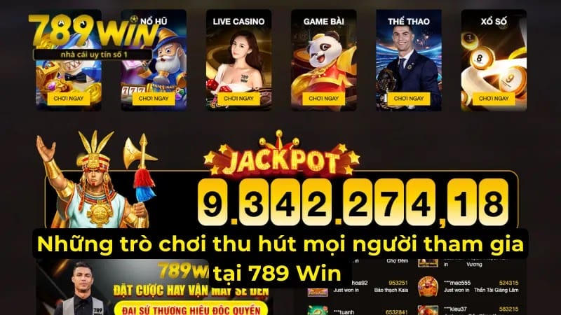 Những trò chơi thu hút mọi người tham gia tại 789Win