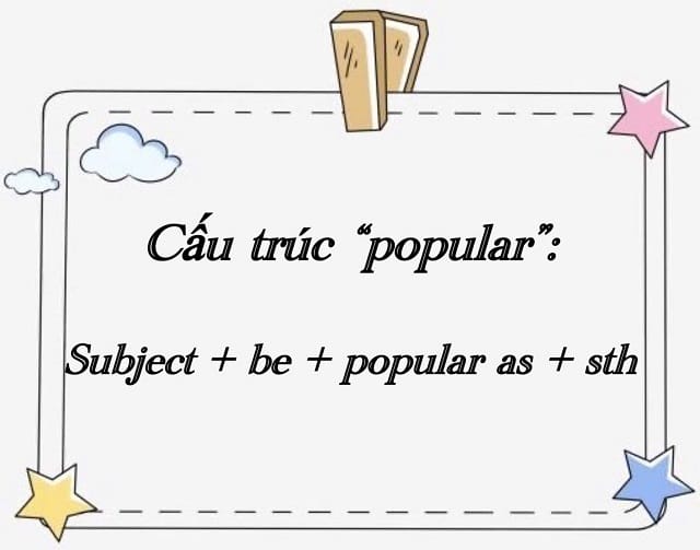 "Popular as" vẫn được các bạn học tiếng Anh dùng thường xuyên "Popular as" vẫn được các bạn học tiếng Anh dùng thường xuyên