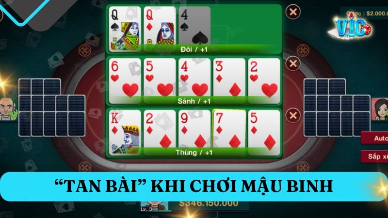 Chiến thuật “Tan bài” được đánh giá cao về hiệu quả mang lại Chiến thuật “Tan bài” được đánh giá cao về hiệu quả mang lại