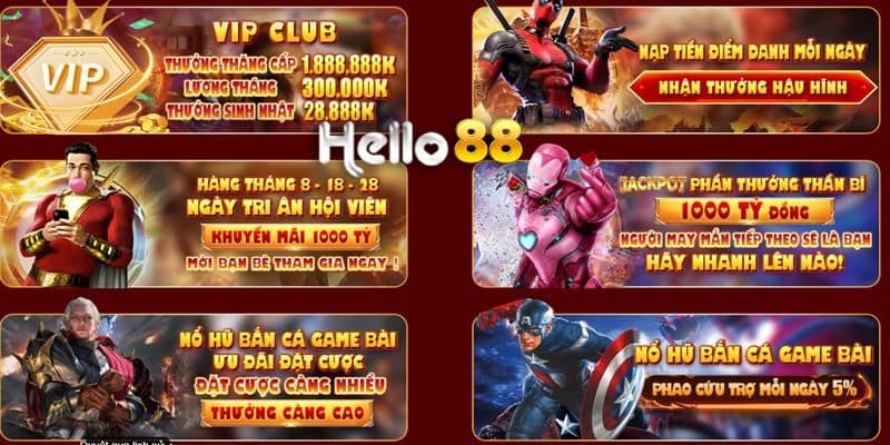 Mổ xẻ các chương trình khuyến mãi hot nhất tại Hello88