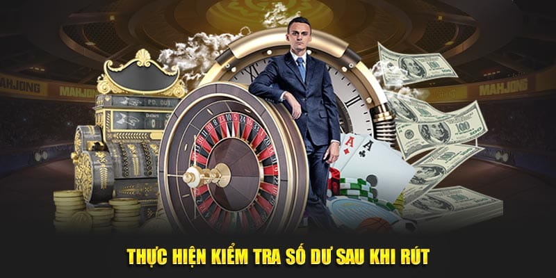 Thực hiện kiểm tra số dư sau khi rút Thực hiện kiểm tra số dư sau khi rút