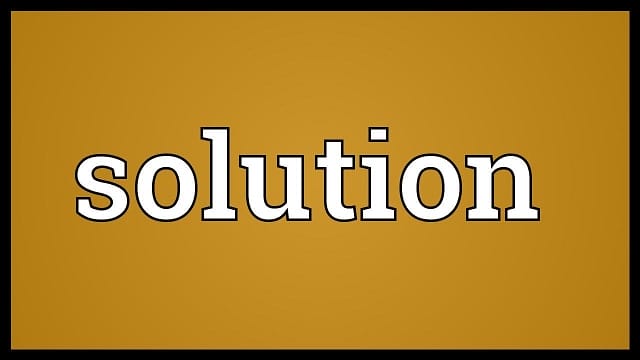 Solution là gì? Solution là gì?
