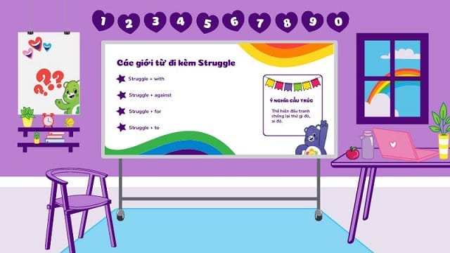 Struggle đi với giới từ gì?