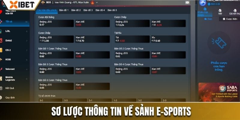 Sơ lược thông tin về sảnh E-sports