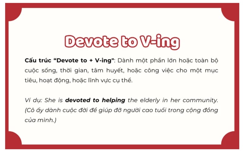 Mặc dù devote đi với to là quy tắc phổ biến, nhưng nhiều người vẫn mắc lỗi khi sử dụng động từ này