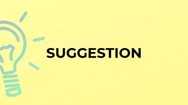 Một số cấu trúc chuẩn đối với suggest