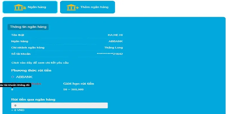 Meet the Hi88 withdrawal conditions for quick processing