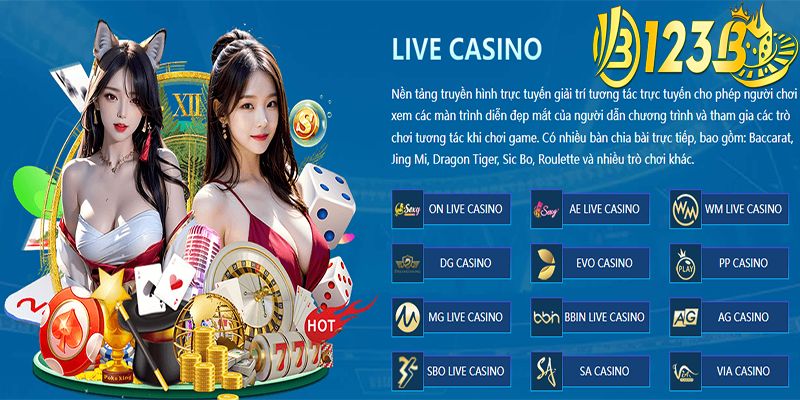 Những trò chơi hot nhất tại Casino 123B không thể bỏ lỡ